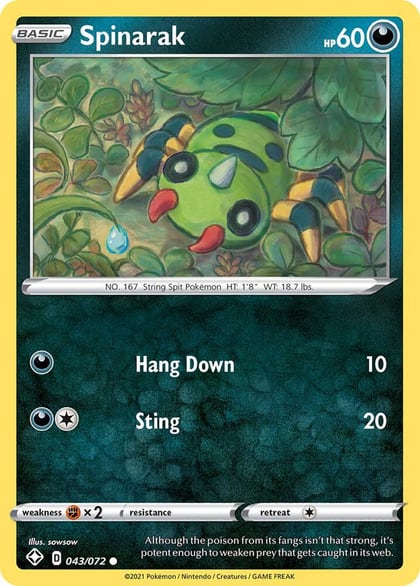 Spinarak, Shining Fates 043/072