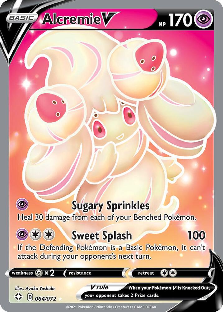 Alcremie V (Full Art), Shining Fates 064/072
