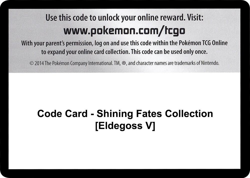 Code Card - Shining Fates Collection [Eldegoss V], Shining Fates P251467