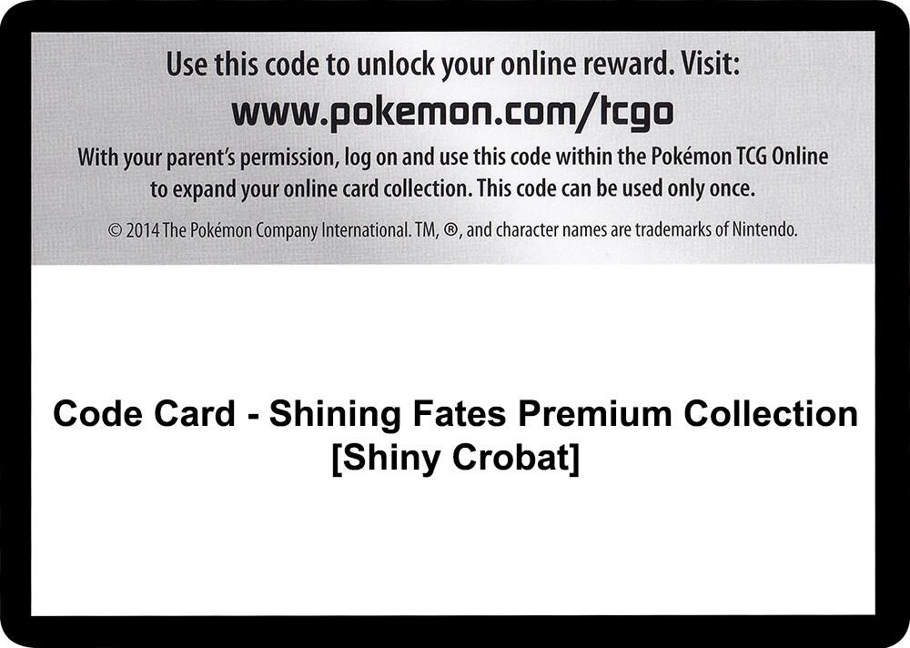 Code Card - Shining Fates Premium Collection [Shiny Crobat], Shining Fates P251532
