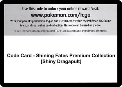 Code Card - Shining Fates Premium Collection [Shiny Dragapult], Shining Fates P251533