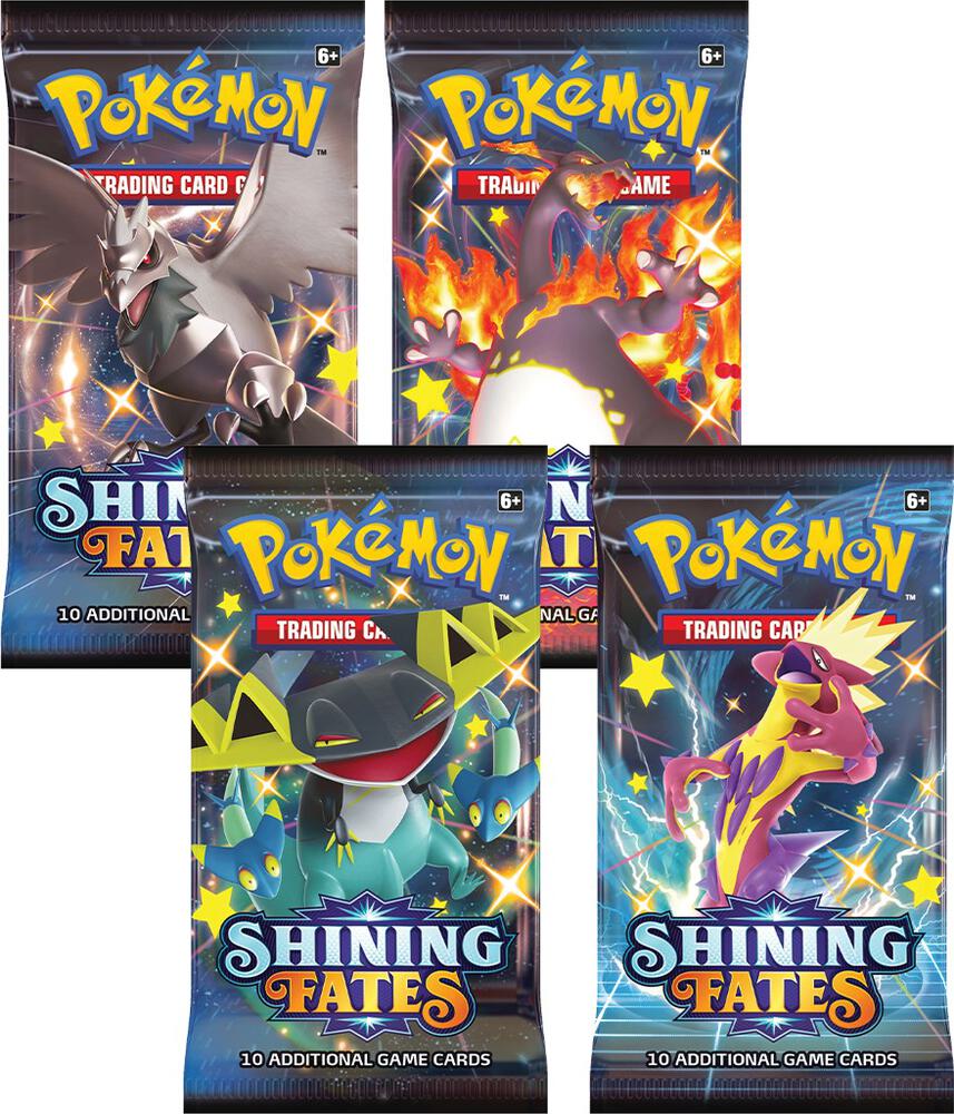 Shining Fates Booster Pack Art Bundle [Set of 4], Shining Fates P265320