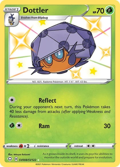 Dottler, Shining Fates: Shiny Vault SV008/SV122