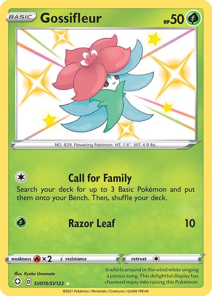 Gossifleur, Shining Fates: Shiny Vault SV010/SV122