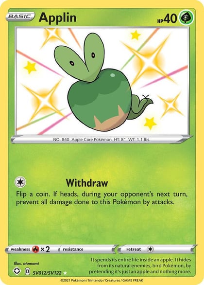 Applin, Shining Fates: Shiny Vault SV012/SV122
