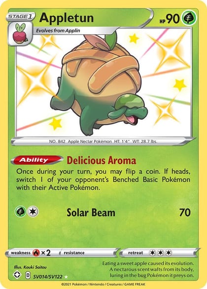 Appletun, Shining Fates: Shiny Vault SV014/SV122