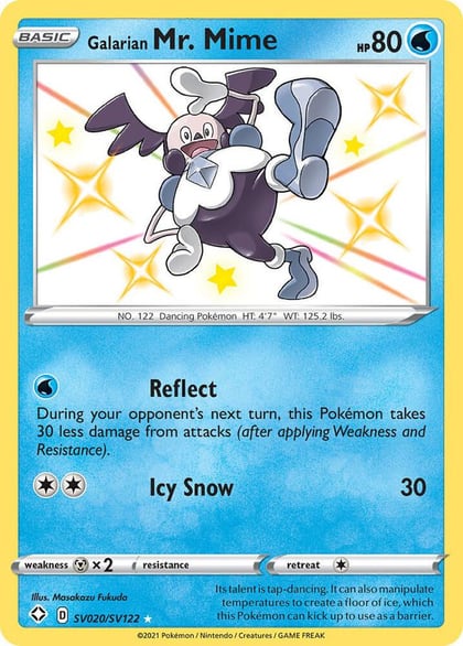 Galarian Mr. Mime, Shining Fates: Shiny Vault SV020/SV122