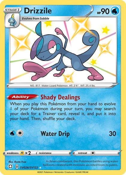 Drizzile, Shining Fates: Shiny Vault SV026/SV122