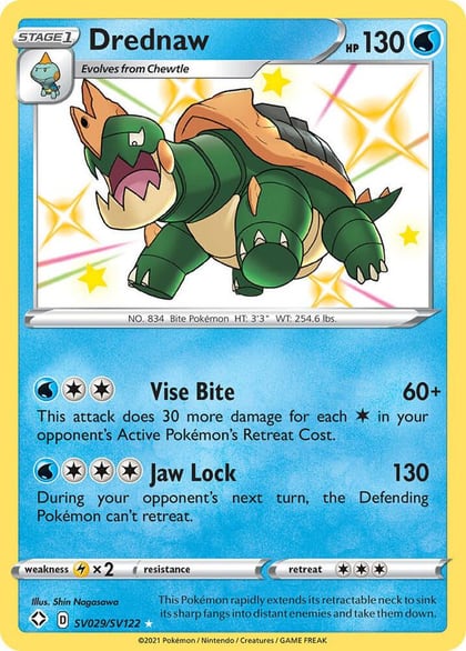 Drednaw, Shining Fates: Shiny Vault SV029/SV122
