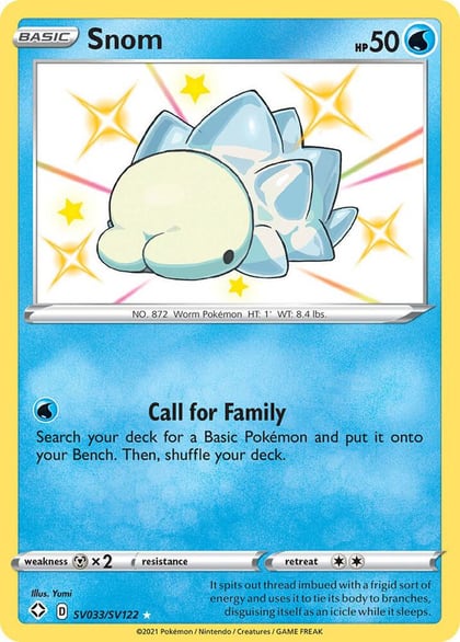 Snom, Shining Fates: Shiny Vault SV033/SV122