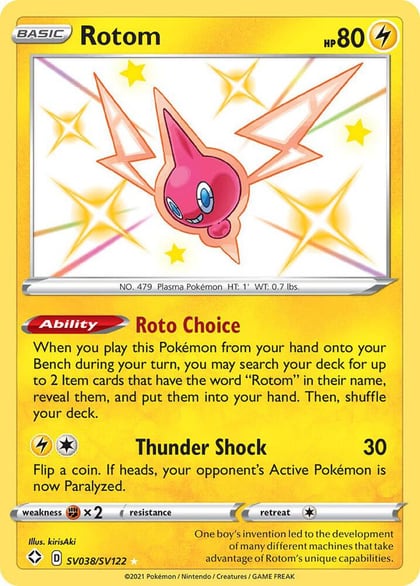 Rotom, Shining Fates: Shiny Vault SV038/SV122