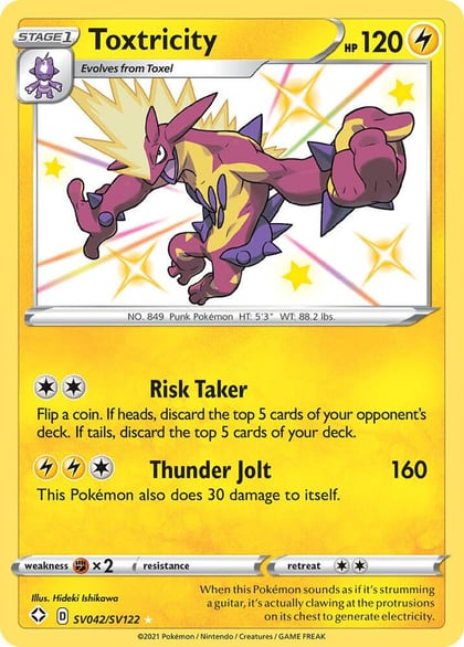 Toxtricity, Shining Fates: Shiny Vault SV042/SV122