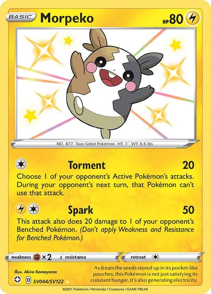 Morpeko, Shining Fates: Shiny Vault SV044/SV122