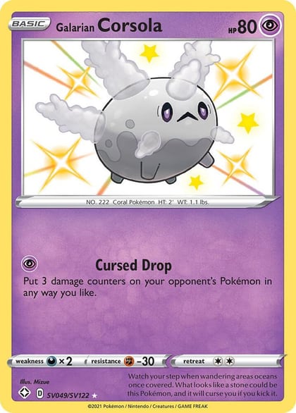 Galarian Corsola, Shining Fates: Shiny Vault SV049/SV122