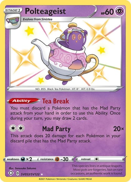 Polteageist, Shining Fates: Shiny Vault SV053/SV122