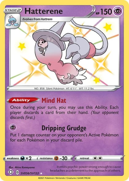 Hatterene, Shining Fates: Shiny Vault SV056/SV122