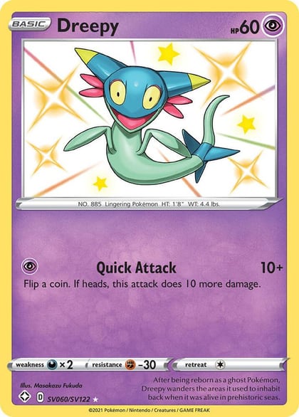Dreepy, Shining Fates: Shiny Vault SV060/SV122
