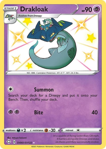 Drakloak, Shining Fates: Shiny Vault SV061/SV122
