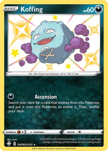 Koffing, Shining Fates: Shiny Vault SV076/SV122