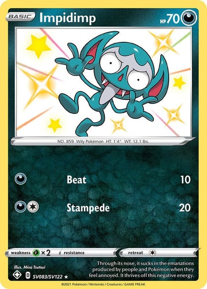 Impidimp, Shining Fates: Shiny Vault SV083/SV122