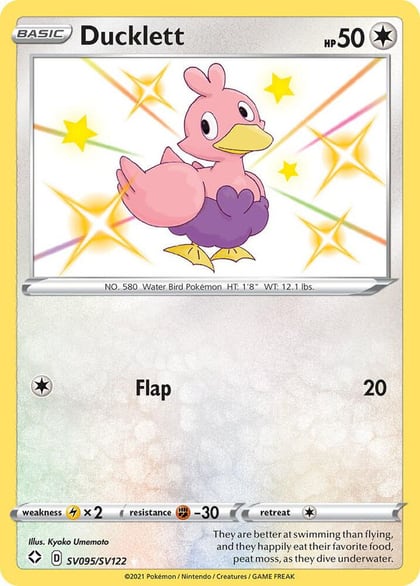 Ducklett, Shining Fates: Shiny Vault SV095/SV122