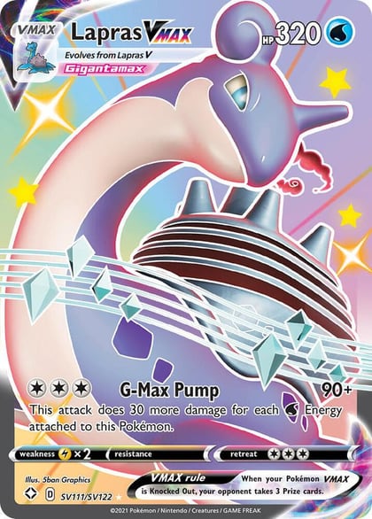 Lapras VMAX, Shining Fates: Shiny Vault SV111/SV122