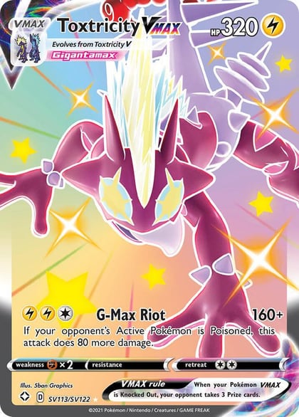 Toxtricity VMAX, Shining Fates: Shiny Vault SV113/SV122