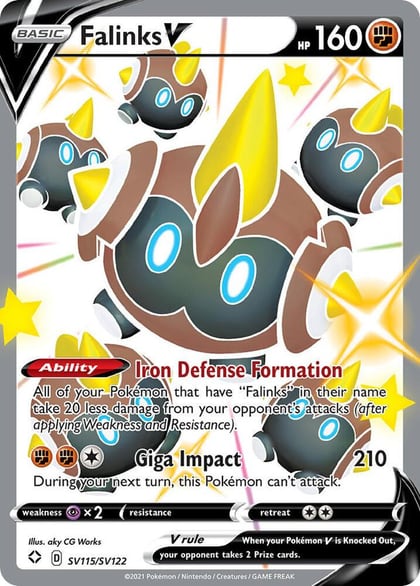 Falinks V, Shining Fates: Shiny Vault SV115/SV122