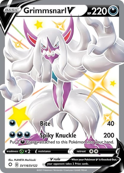 Grimmsnarl V, Shining Fates: Shiny Vault SV116/SV122