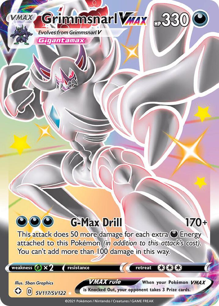 Grimmsnarl VMAX, Shining Fates: Shiny Vault SV117/SV122