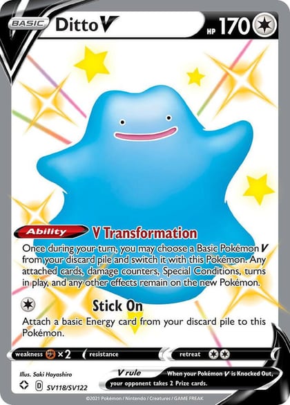 Ditto V, Shining Fates: Shiny Vault SV118/SV122