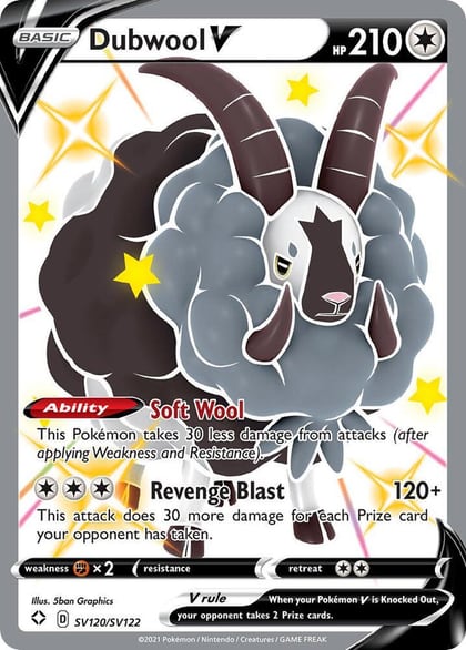Dubwool V, Shining Fates: Shiny Vault SV120/SV122