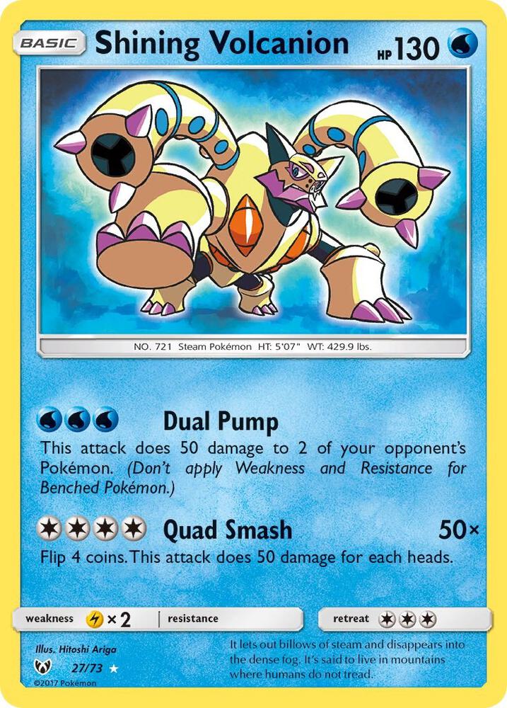 Shining Volcanion, Shining Legends 27/73