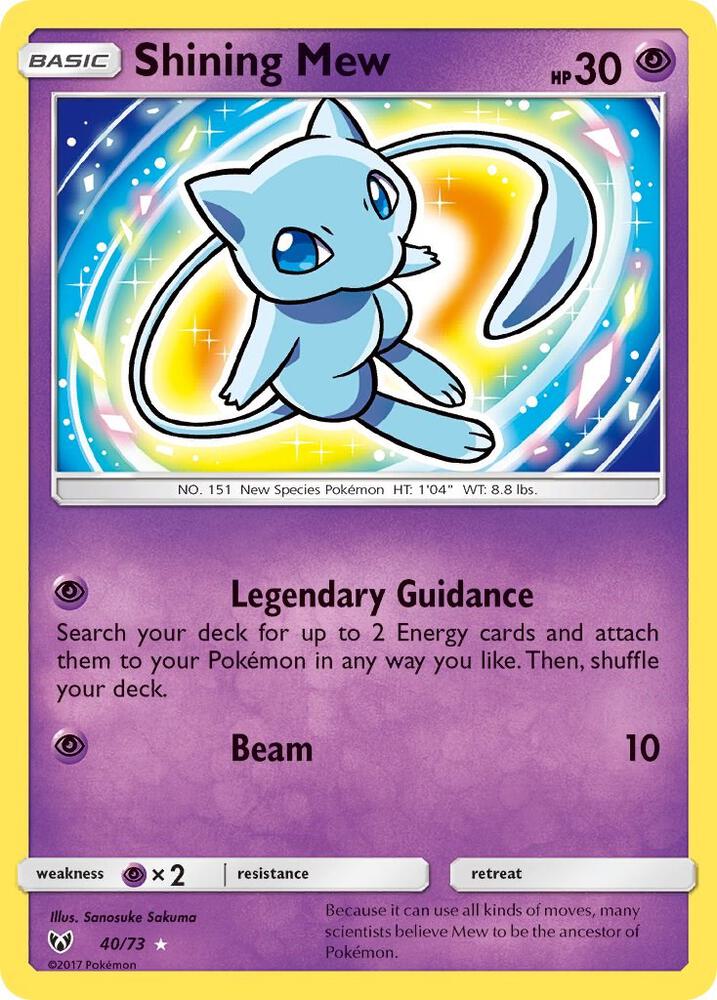 Shining Mew, Shining Legends 40/73
