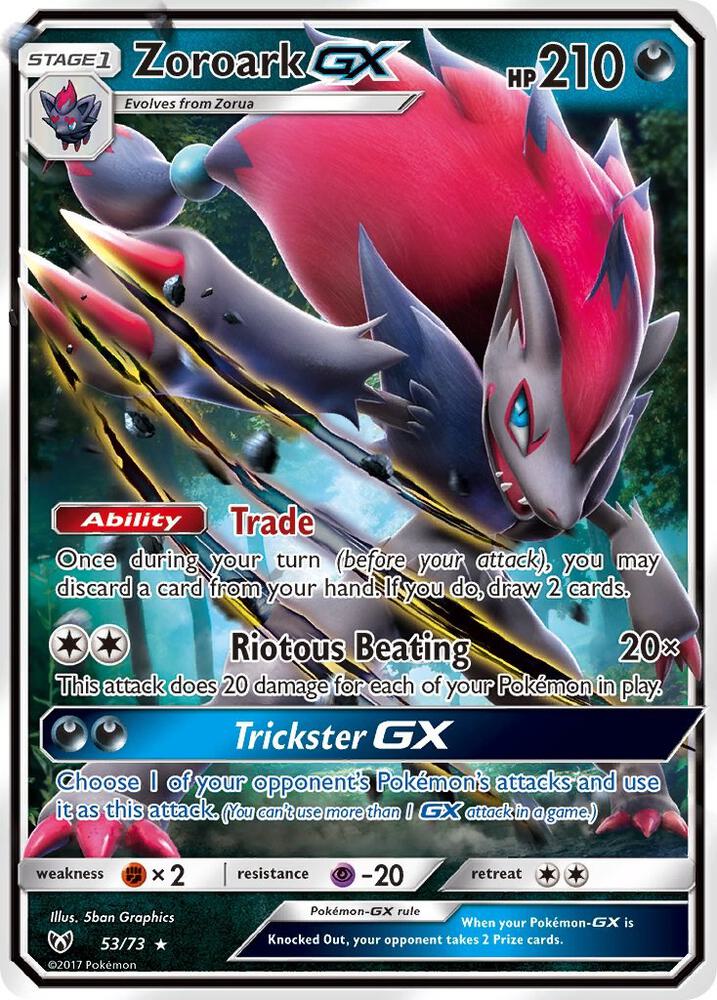Zoroark GX, Shining Legends 53/73