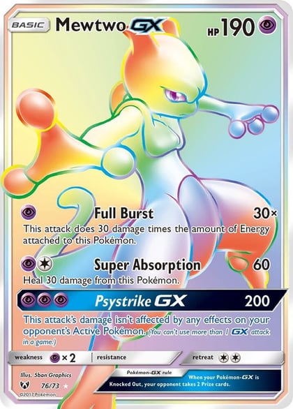 Mewtwo GX (Secret), Shining Legends 76/73