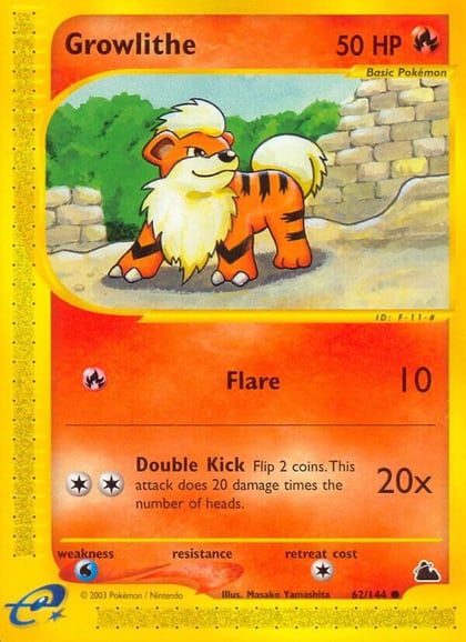 Growlithe, Skyridge 062/144