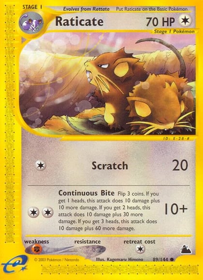 Raticate, Skyridge 089/144