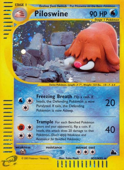 Piloswine (H22), Skyridge H22/H32