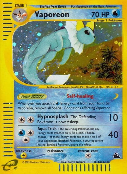 Vaporeon (H31), Skyridge H31/H32