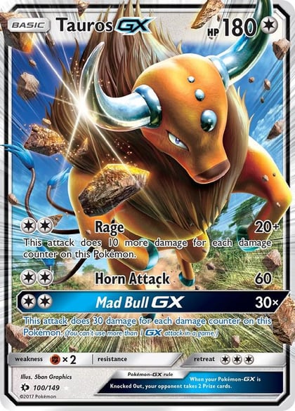 Tauros GX, SM Base Set 100/149