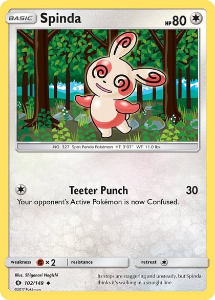 Spinda, SM Base Set 102/149