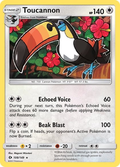 Toucannon, SM Base Set 108/149