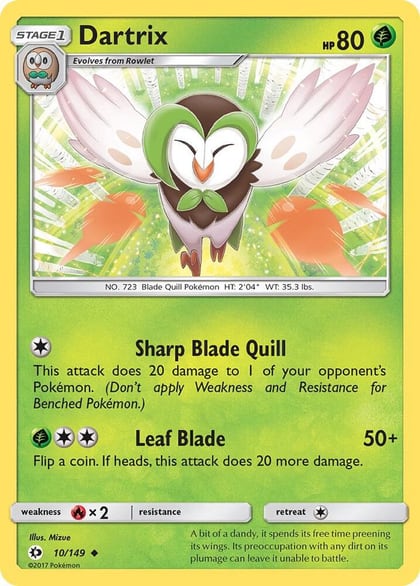 Dartrix, SM Base Set 10/149