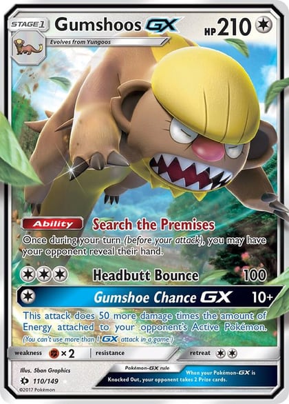 Gumshoos GX, SM Base Set 110/149