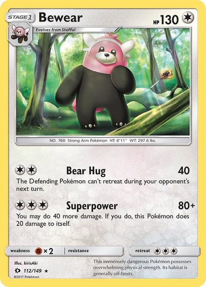 Bewear, SM Base Set 112/149