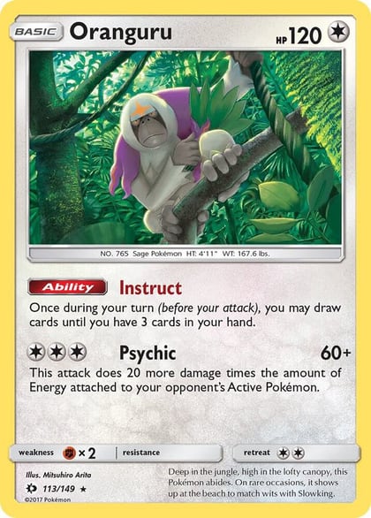 Oranguru, SM Base Set 113/149