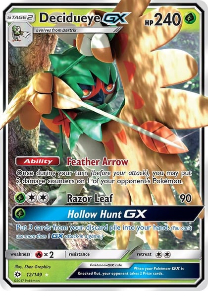 Decidueye GX, SM Base Set 12/149
