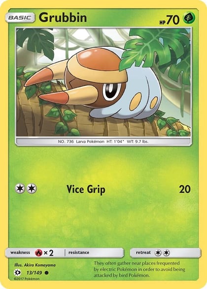 Grubbin, SM Base Set 13/149