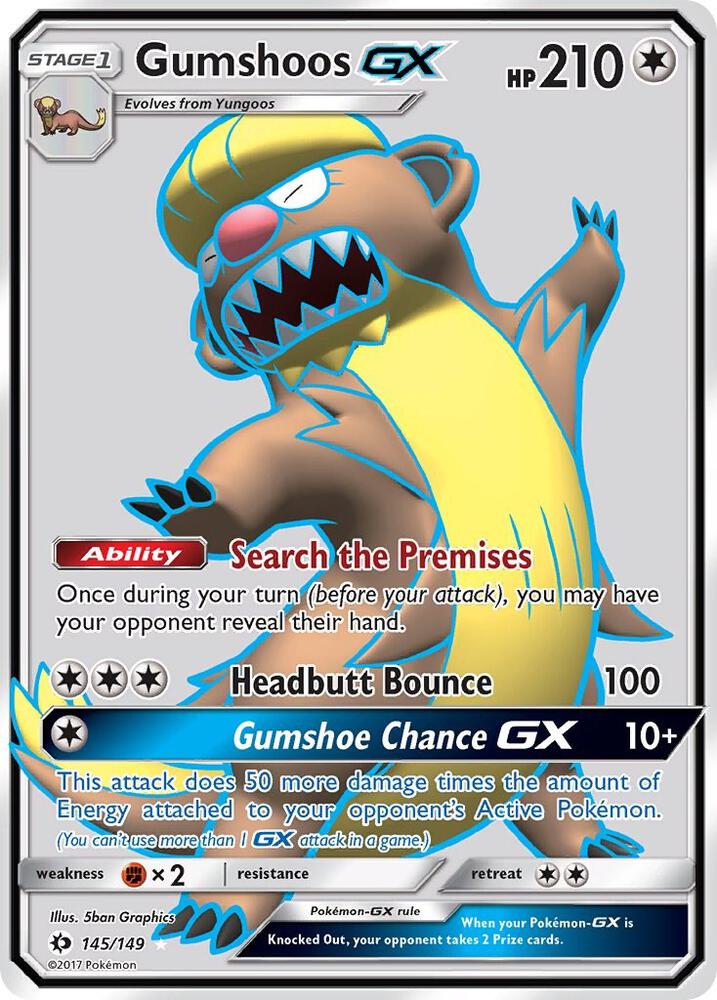 Gumshoos GX (Full Art), SM Base Set 145/149
